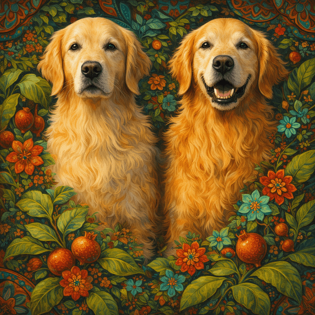 Folk Surrealist Portrait