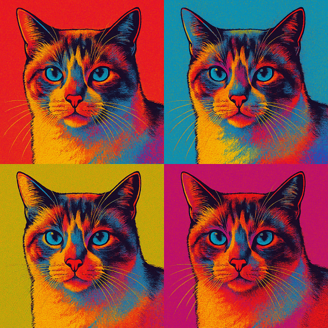 Pop Screenprint Grid 2