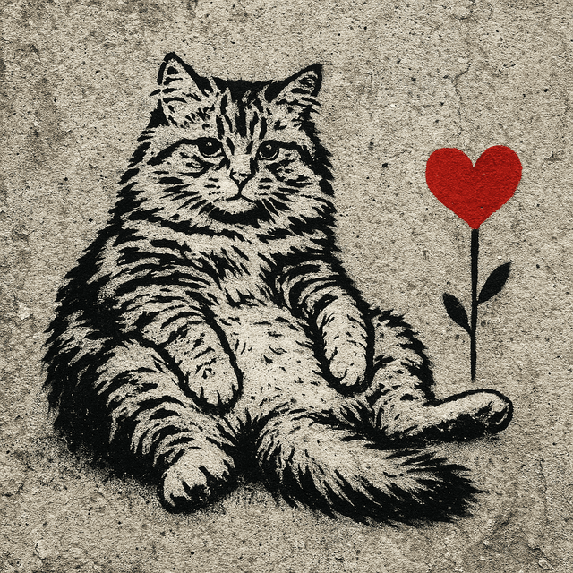 Stencil Mural — Raw Wall